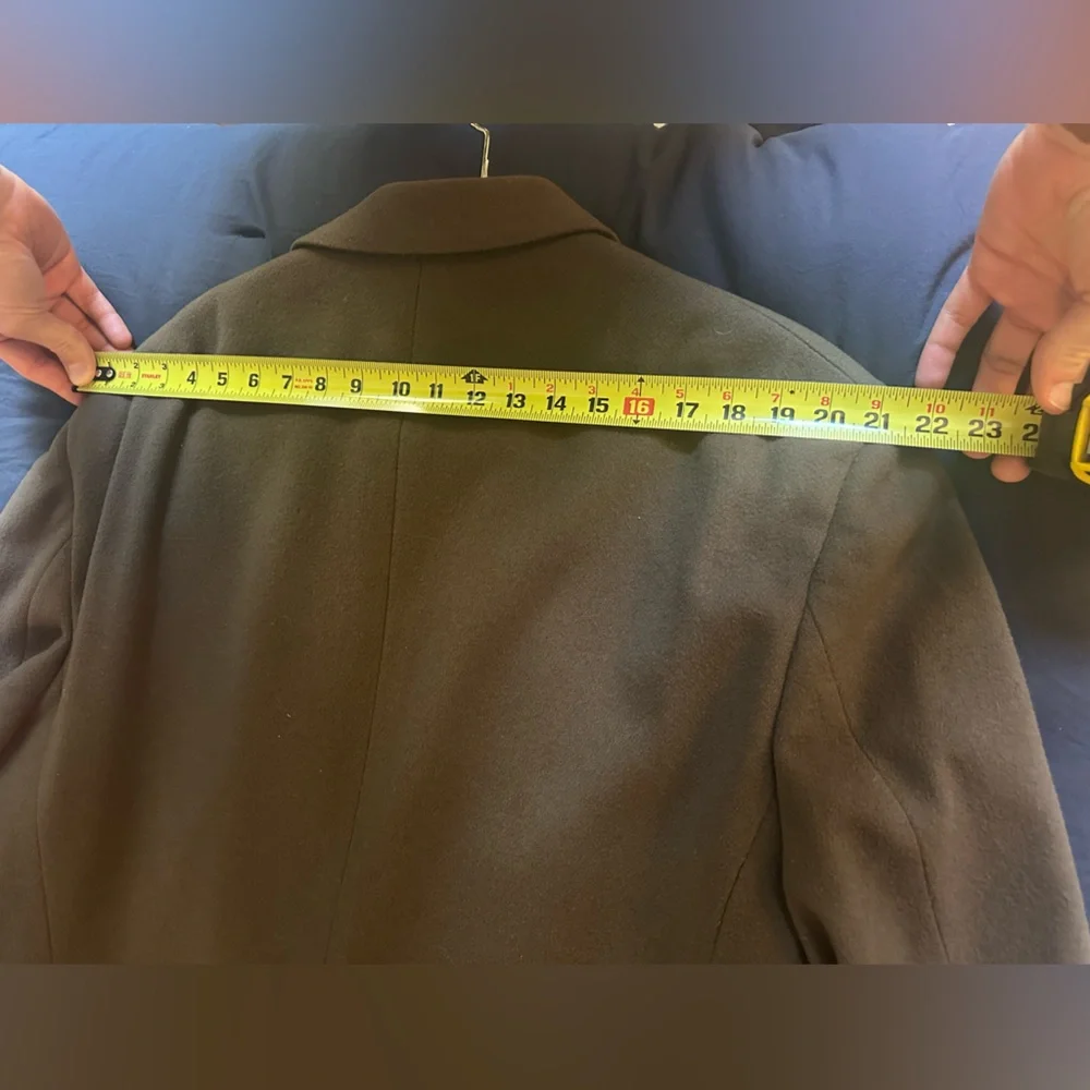 Dior Double-Breasted Long Trench Coat in Dark Brown